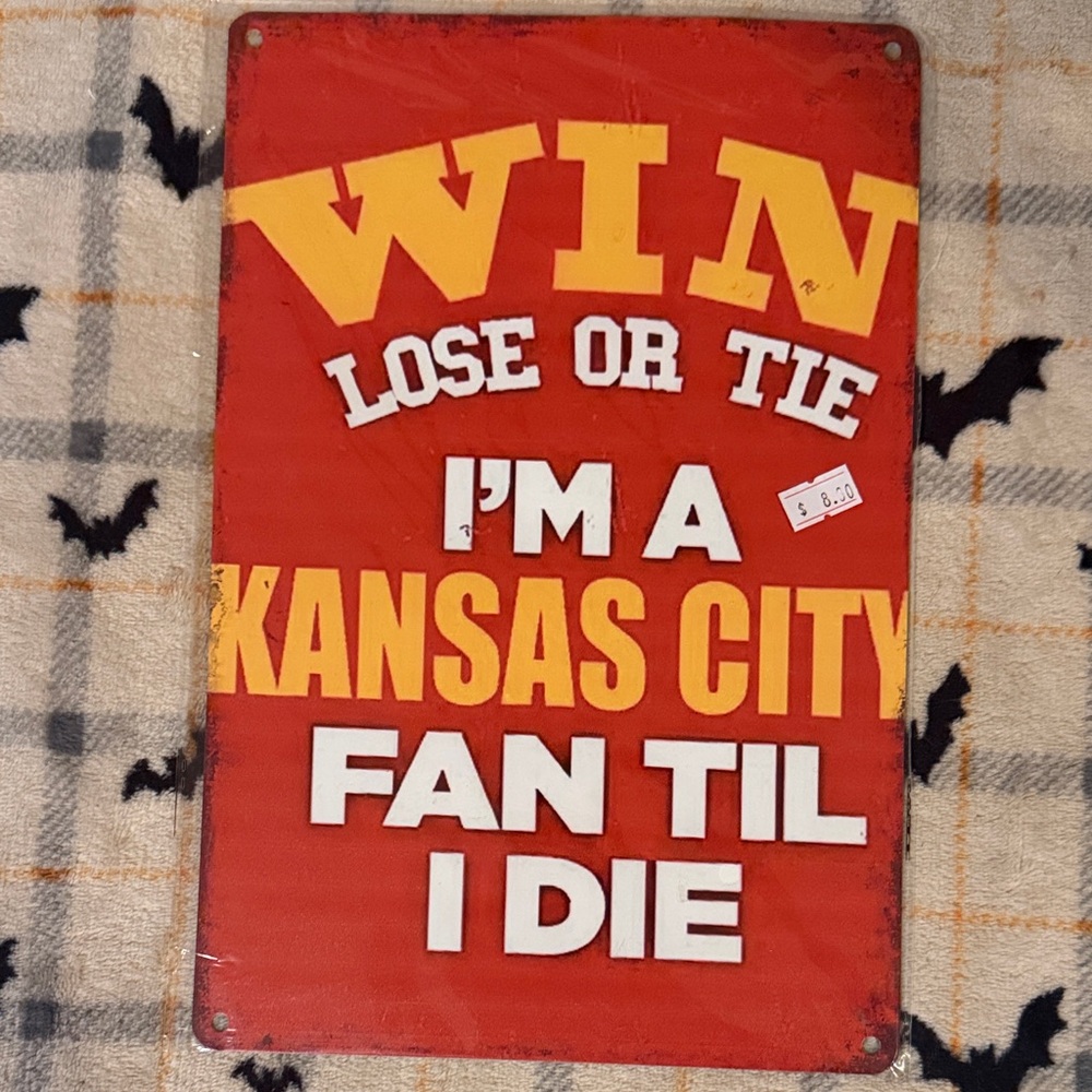 Kansas City Fan Metal Sign